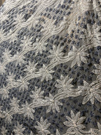 Lucknowi Chikankari Palla Saree in Georgette