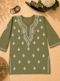 Modal Silk Short length Chickakari Kurti Super Fine cotton fabric