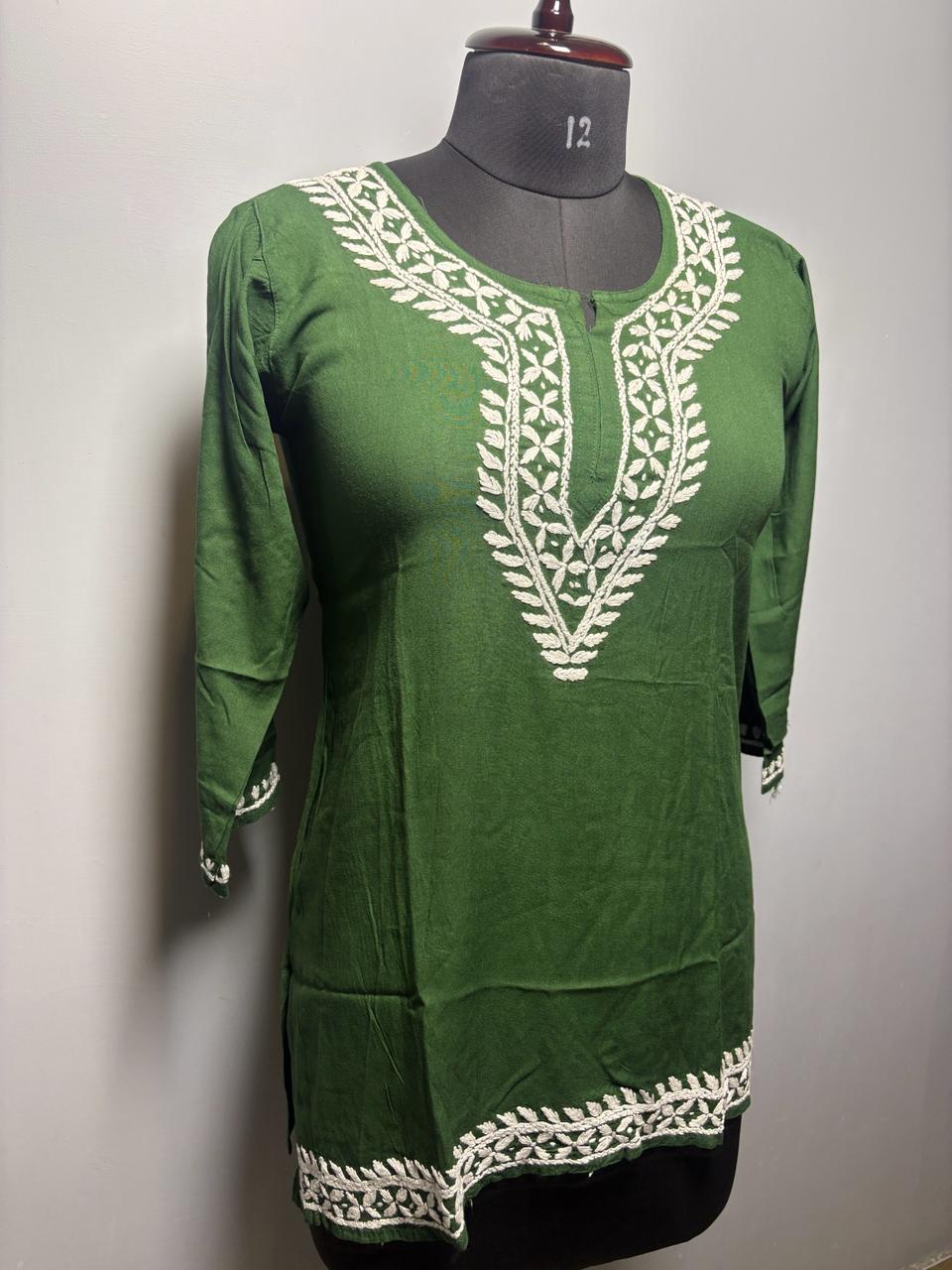 Reyon Short Kurti - Soft premium Rayon fabric